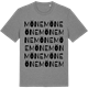 Mid Heather Gray t-shirt med Möne ordlek t-shirt