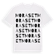 Moraset ordlek t-shirt