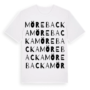Mörebacka ordlek t-shirt – ekologisk bomull t-shirt från Pinshirt
