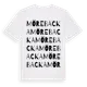 White t-shirt med Mörebacka ordlek t-shirt