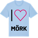 Blue Soul t-shirt med Jag älskar Mörk t-shirt stort tryck