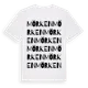 White t-shirt med Mörken ordlek t-shirt