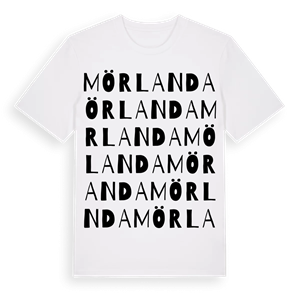 Mörlanda ordlek t-shirt – ekologisk bomull t-shirt från Pinshirt