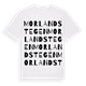 Morlandstegen ordlek t-shirt