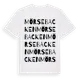 White t-shirt med Mörsebacken ordlek t-shirt