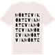 Vintage White t-shirt med Mörtevik ordlek t-shirt