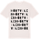 Vintage White t-shirt med Mörtviken ordlek t-shirt