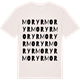 Vintage White t-shirt med Moryr ordlek t-shirt