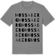 Mid Heather Gray t-shirt med Mossaberg ordlek t-shirt