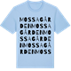 Blue Soul t-shirt med Mossagården ordlek t-shirt
