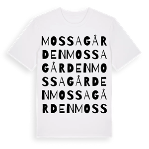 Mossagården ordlek t-shirt – ekologisk bomull t-shirt från Pinshirt