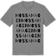 Mid Heather Gray t-shirt med Mossahagen ordlek t-shirt