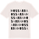 Vintage White t-shirt med Mossarna ordlek t-shirt