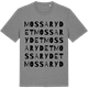 Mid Heather Gray t-shirt med Mossarydet ordlek t-shirt