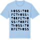 Blue Soul t-shirt med Mossatorpet ordlek t-shirt