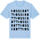 Blue Soul t-shirt med Mossbrott ordlek t-shirt