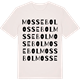 Vintage White t-shirt med Mossebol ordlek t-shirt