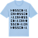 Blue Soul t-shirt med Mossedalen ordlek t-shirt