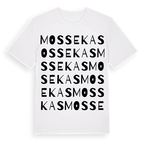 Mossekas ordlek t-shirt – ekologisk bomull t-shirt från Pinshirt
