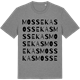 Mid Heather Gray t-shirt med Mossekas ordlek t-shirt