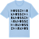 Blue Soul t-shirt med Mossemark ordlek t-shirt