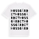 Mossgärdet ordlek t-shirt