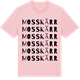 Pink Cotton t-shirt med Mosskärr ordlek t-shirt