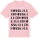 Pink Cotton t-shirt med Mosskullen ordlek t-shirt