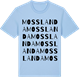 Blue Soul t-shirt med Mosslanda ordlek t-shirt