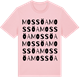 Pink Cotton t-shirt med Mossöa ordlek t-shirt