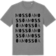 Mid Heather Gray t-shirt med Mossöa ordlek t-shirt