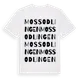 White t-shirt med Mossodlingen ordlek t-shirt