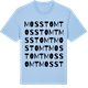 Blue Soul t-shirt med Mosstomt ordlek t-shirt