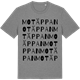 Mid Heather Gray t-shirt med Motäppan ordlek t-shirt