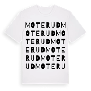 Moterud ordlek t-shirt – ekologisk bomull t-shirt från Pinshirt