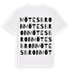 White t-shirt med Mötesbron ordlek t-shirt
