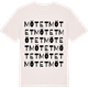 Vintage White t-shirt med Mötet ordlek t-shirt