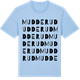 Blue Soul t-shirt med Mudderud ordlek t-shirt