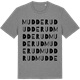 Mid Heather Gray t-shirt med Mudderud ordlek t-shirt