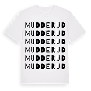 Mudderud ordlek t-shirt – ekologisk bomull t-shirt från Pinshirt