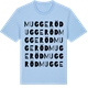 Blue Soul t-shirt med Muggeröd ordlek t-shirt