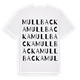White t-shirt med Mullbacka ordlek t-shirt