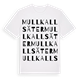 Mullkallsäter ordlek t-shirt