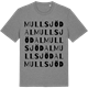 Mid Heather Gray t-shirt med Mullsjödal ordlek t-shirt