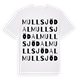 Mullsjödal ordlek t-shirt