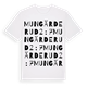 Mungärderud 2:7 ordlek t-shirt