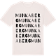 Vintage White t-shirt med Munkaberg ordlek t-shirt