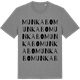 Mid Heather Gray t-shirt med Munkabo ordlek t-shirt