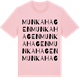 Pink Cotton t-shirt med Munkahagen ordlek t-shirt