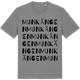 Mid Heather Gray t-shirt med Munkängen ordlek t-shirt